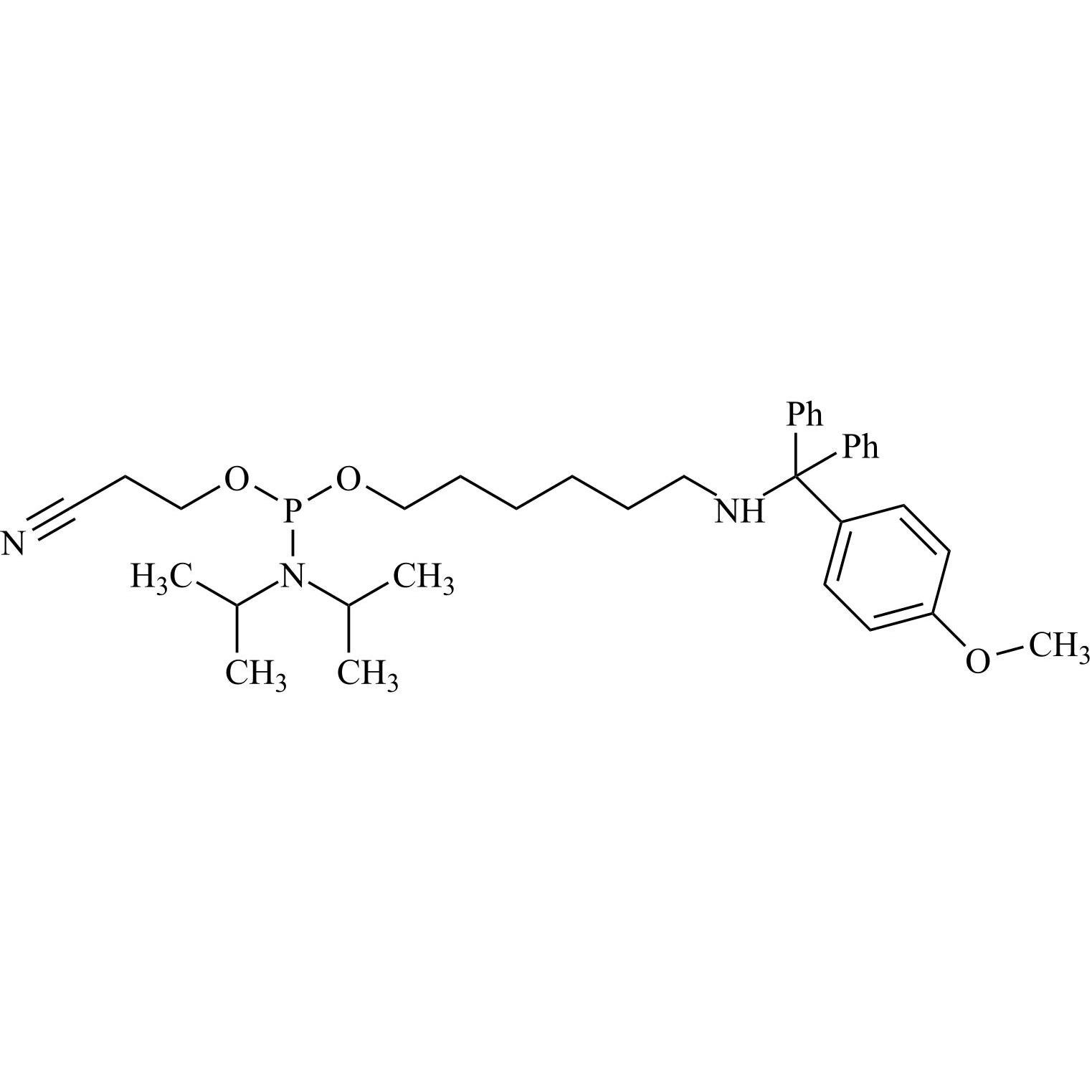 Picture of MMT-Hexylaminolinker Phosphoramidite