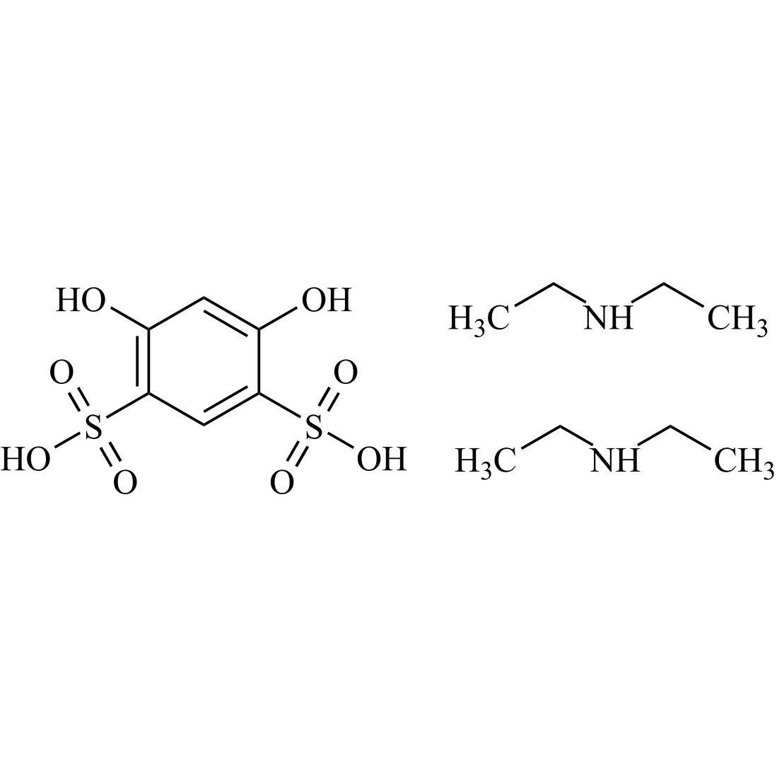 Show details for Calcium Dobesilate Impurity 15 Bis-diethylamine Salt Picture of Calcium Dobesilate Impurity 15 Bis-diethylamine Salt
