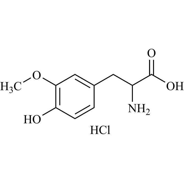 Picture of Levodopa EP Impurity C HCl (Levodopa USP Related Compound B HCl, DL-3-O-Methyldopa HCl)