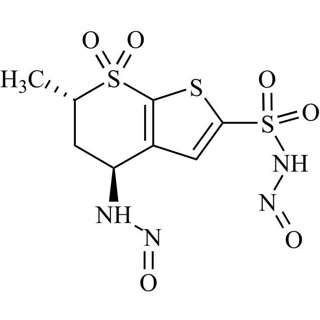 Picture of N1, N2-Dinitroso Dorzolamide EP Impurity D