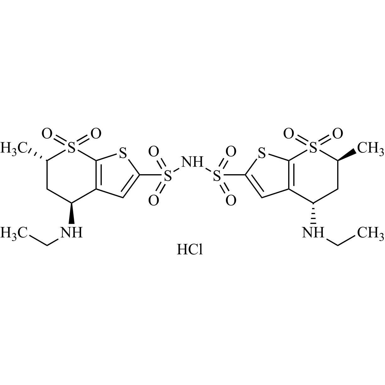 Picture of Dorzolamide N-Sulfonamide Dimer HCl