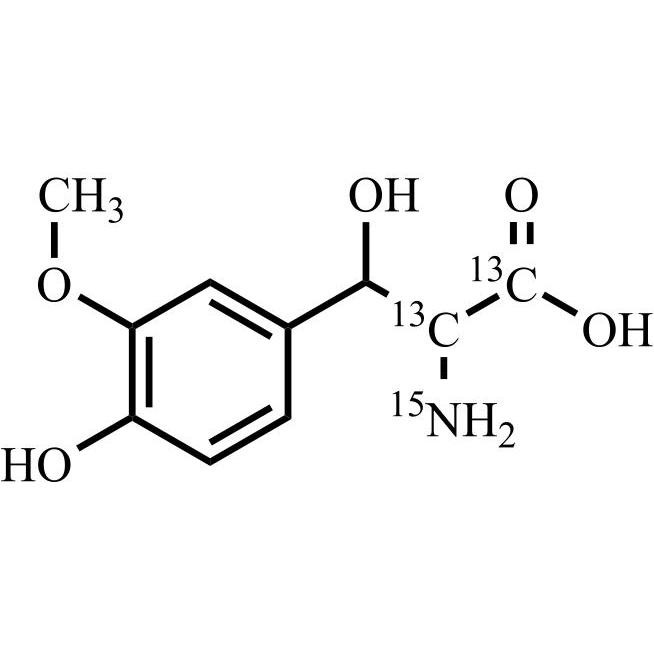 Show details for Droxidopa Impurity 7-13C2-15N Picture of Droxidopa Impurity 7-13C2-15N