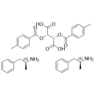 Picture of Dextroamphetamine di-p-toluoyl-D-tartaric acid