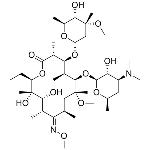 Picture of Clarithromycin EP Impurity G (Mixture of Z and E Isomers)