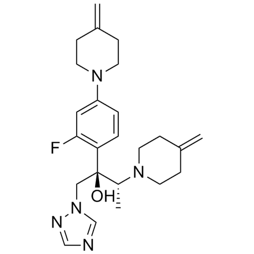 Picture of (2R,3R)-2-(2-Fluoro-4-(4-methylenepiperidin-1-yl)phenyl)-3-(4-methylenepiperidin-1-yl)-1-(1H-1,2,4-triazol-1-yl)butan-2-ol