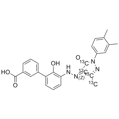 Show details for Eltrombopag-13C4 Picture of Eltrombopag-13C4