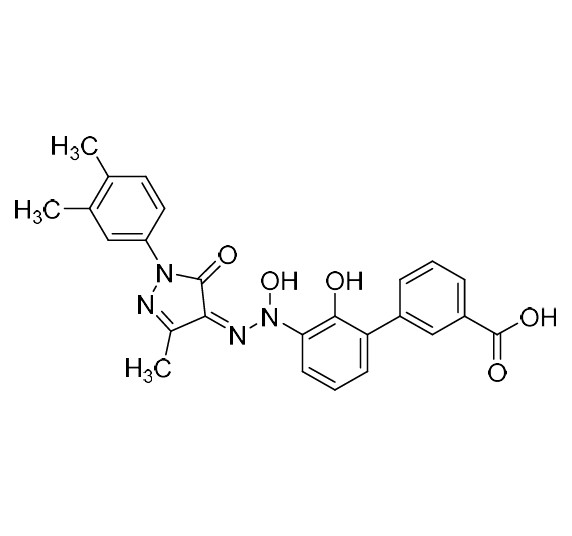 Show details for Eltrombopag N-Oxide Impurity (Z-Isomer) Picture of Eltrombopag N-Oxide Impurity (Z-Isomer)
