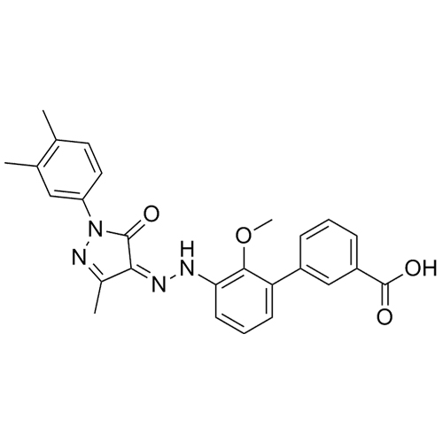 Show details for Eltrombopag Methoxy Impurity Picture of Eltrombopag Methoxy Impurity