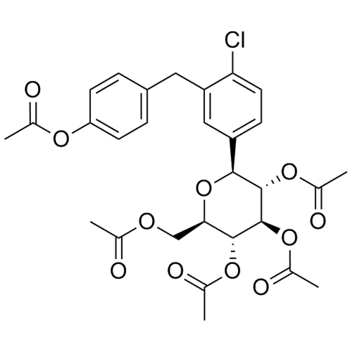 Picture of O-Pentaacetyl O-Desethyl Dapagliflozin