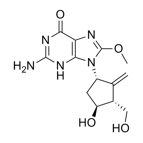 Show details for Entecavir EP Impurity E (8-Methoxy Entecavir) Picture of Entecavir EP Impurity E (8-Methoxy Entecavir)