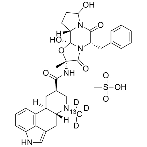 Picture of Dihydro Ergotamine-13C-d3 Mesylate