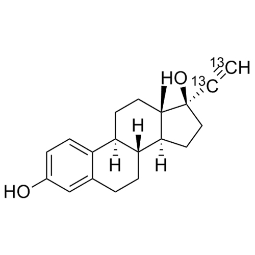 Show details for Ethinylestradiol-13C2 Picture of Ethinylestradiol-13C2