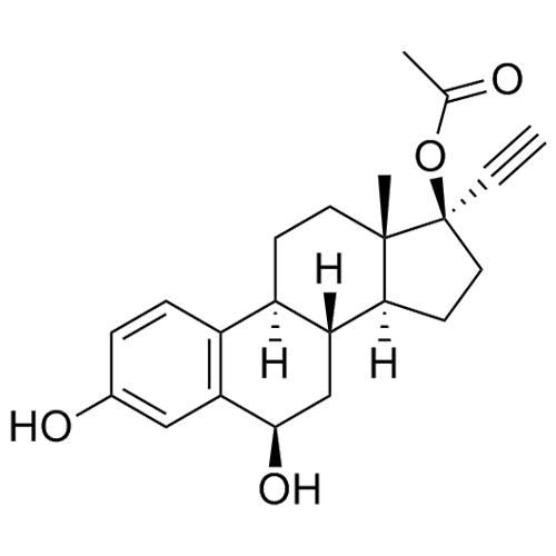 Show details for 6-beta hydroxy ethynyl Estradiol 17 acetate Picture of 6-beta hydroxy ethynyl Estradiol 17 acetate