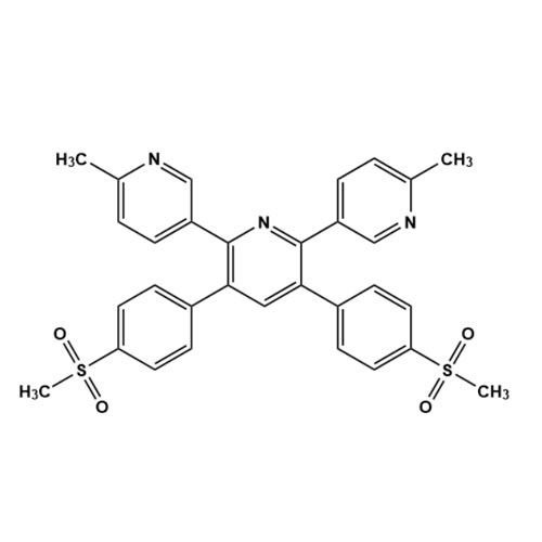 Picture of (6,6’’-Dimethyl-3’,5’- Bis(4-Methylsulfonyl)Pheny)-3,2’:6’3”-Terpyridine)