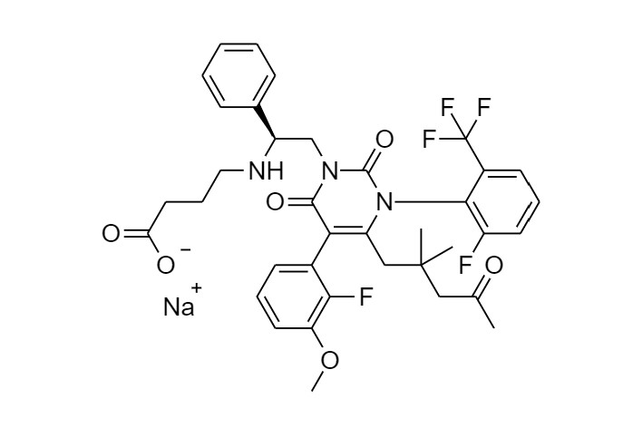 Picture of Elagolix 4-(2,2-dimethyl-4-oxopentyl Impurity Na Salt