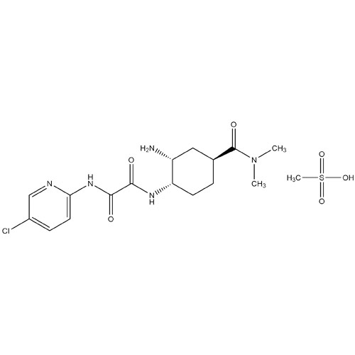 Picture of Edoxaban Ethanediamide Impurity Methane Sulfonate Salt (1:2)