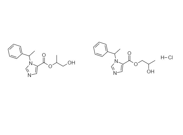 Picture of Etomidate Impurity 29 HCl and Etomidate Impurity 30 HCl (Mixture of Diastereomers)