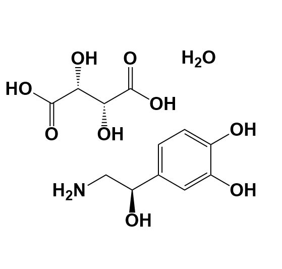 Picture of Norepinephrine Bitartrate salt monohydrate