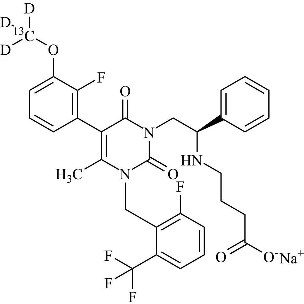 Picture of Elagolix-13C-d3 Sodium Salt