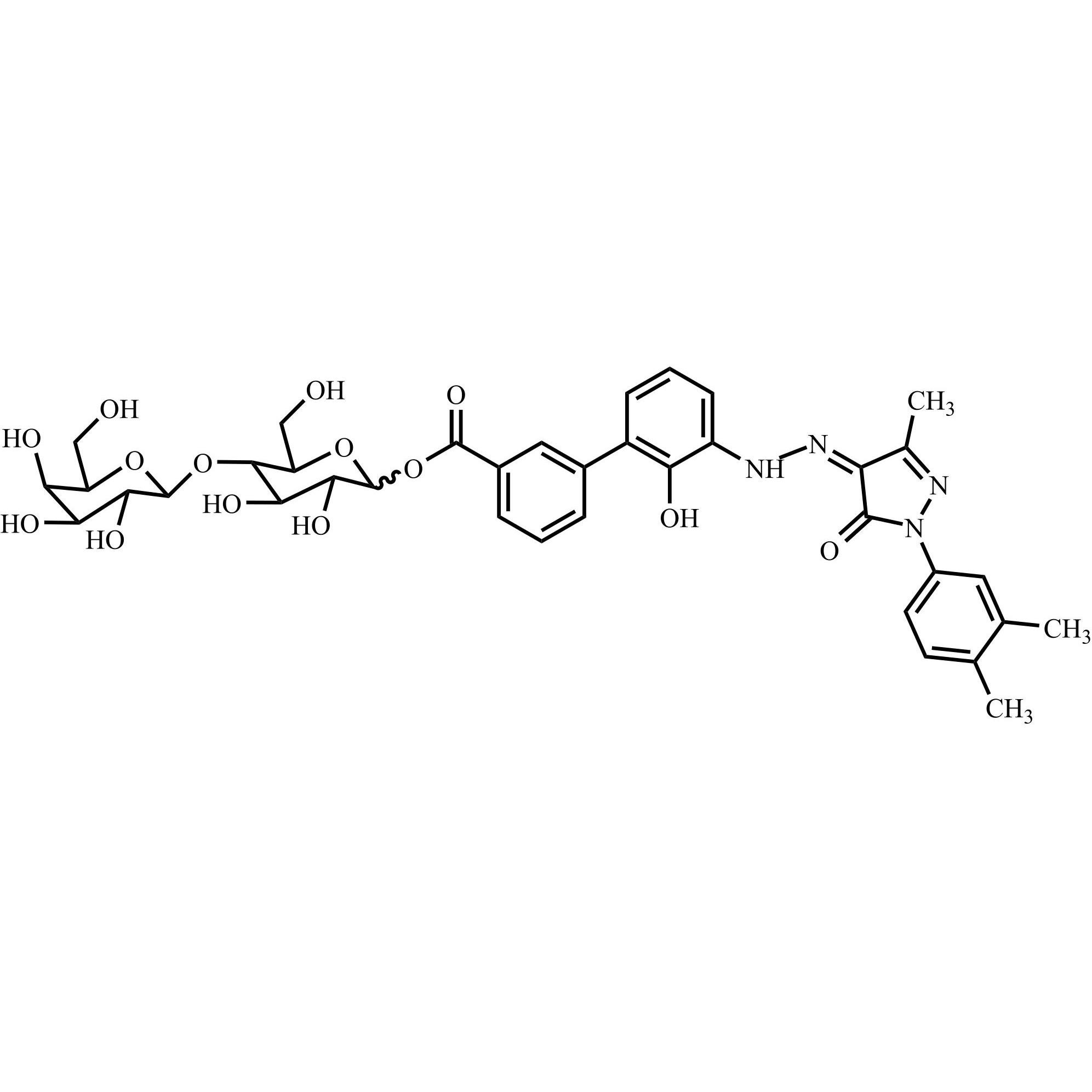 Show details for Eltrombopag lactose adduct Picture of Eltrombopag lactose adduct