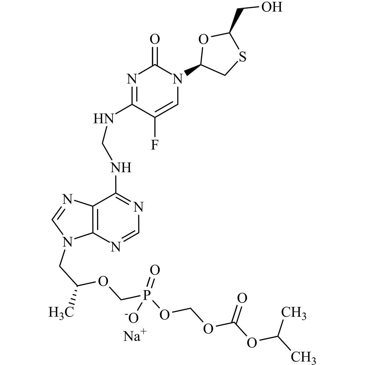 Show details for Emtricitabine Tenofovir Monosoproxil Dimer Sodium Salt Picture of Emtricitabine Tenofovir Monosoproxil Dimer Sodium Salt
