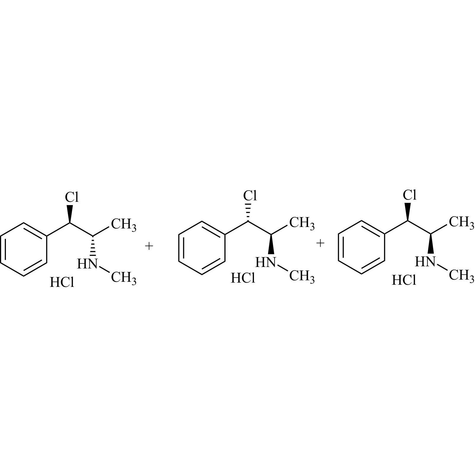 Picture of Chloroephedrine HCl, Ephedrine Impurity 15 HCl and Ephedrine Impurity 16 HCl
