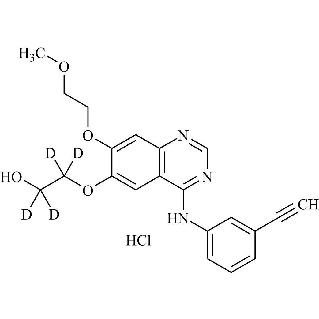 Picture of Erlotinib O-Desmethyl Metabolite Isomer (M14)-d4 HCl