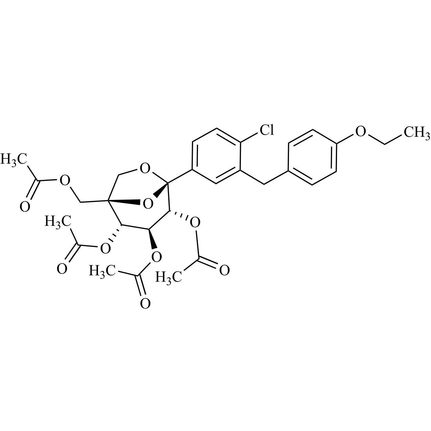 Picture of ErtugliflozinÂ Tetra-AcetateÂ ImpurityÂ