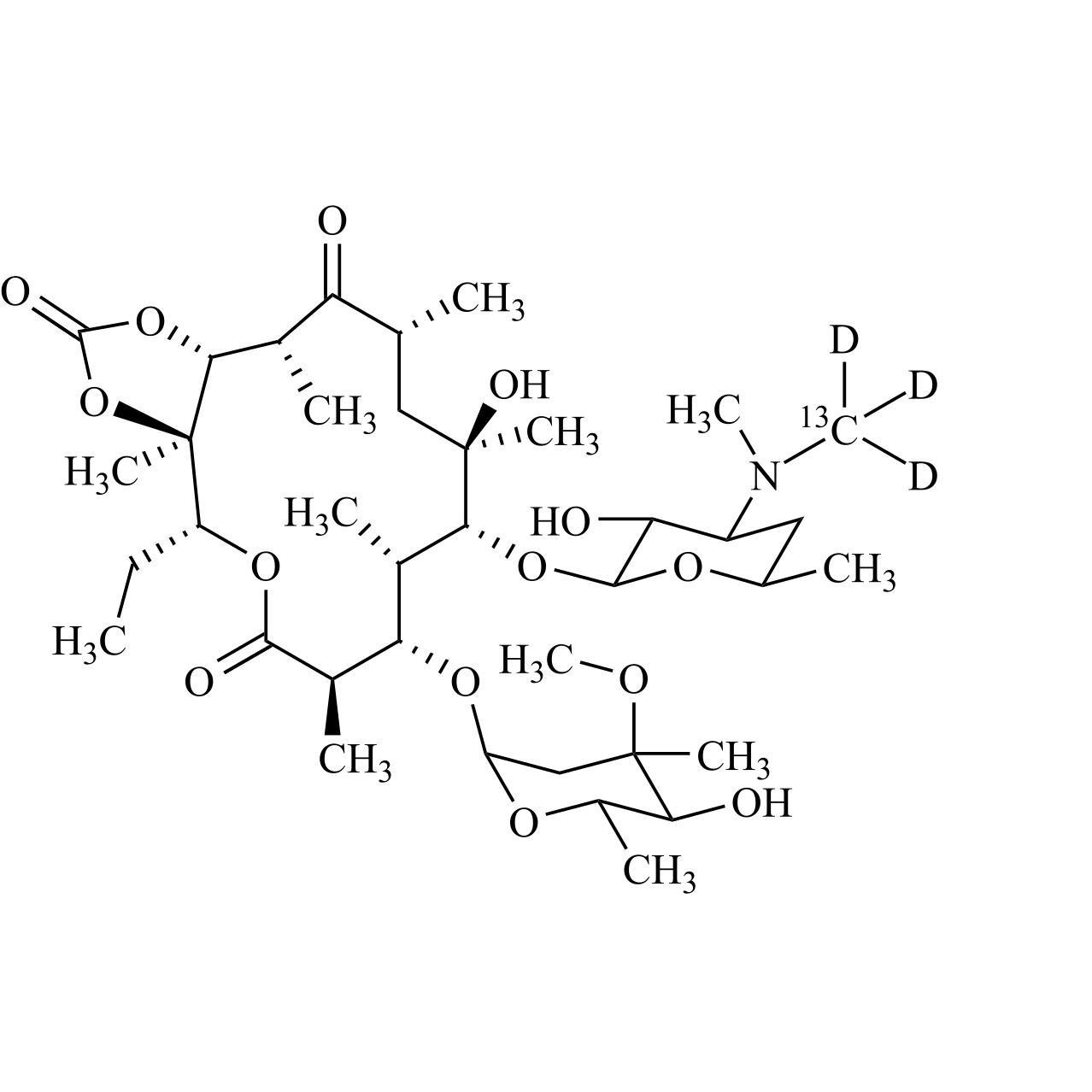 Picture of Erythromycin Impurity 17-13C-d3