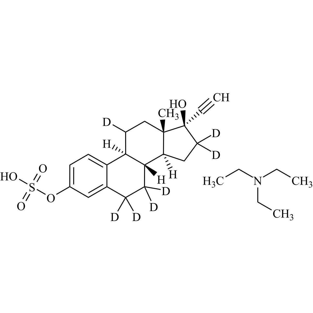 Show details for 17-alpha-Ethynyl Estradiol-3-Sulfate-d7 Triethylamine Salt Picture of 17-alpha-Ethynyl Estradiol-3-Sulfate-d7 Triethylamine Salt