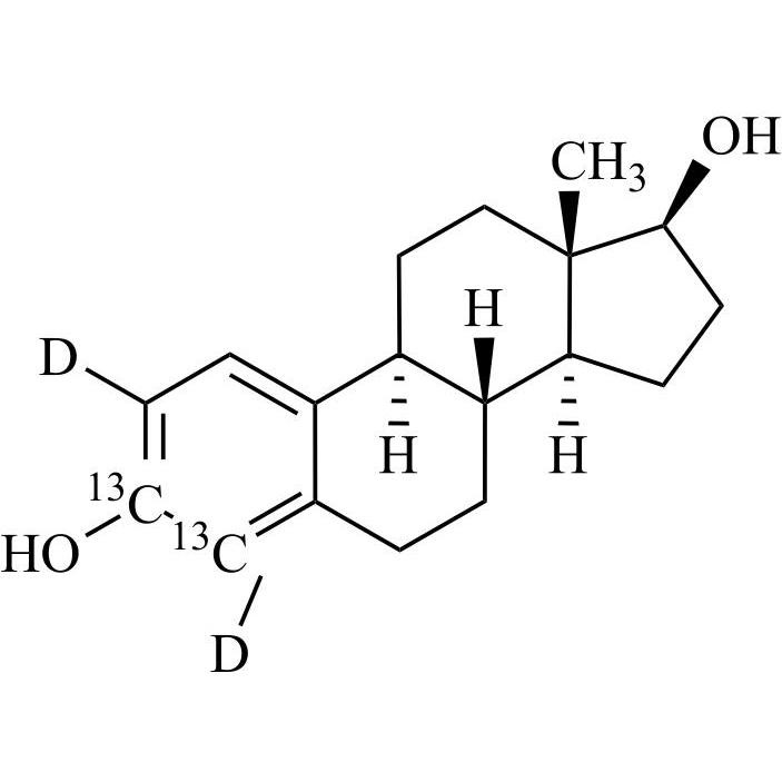 Show details for Estradiol-13C2-d2 (Estradiol Valerate EP Impurity A-13C2-d2, Estriol EP Impurity D-13C2-d2, Ethinylestradiol EP Impurity D-13C2-d2) Picture of Estradiol-13C2-d2 (Estradiol Valerate EP Impurity A-13C2-d2, Estriol EP Impurity D-13C2-d2, Ethinylestradiol EP Impurity D-13C2-d2)
