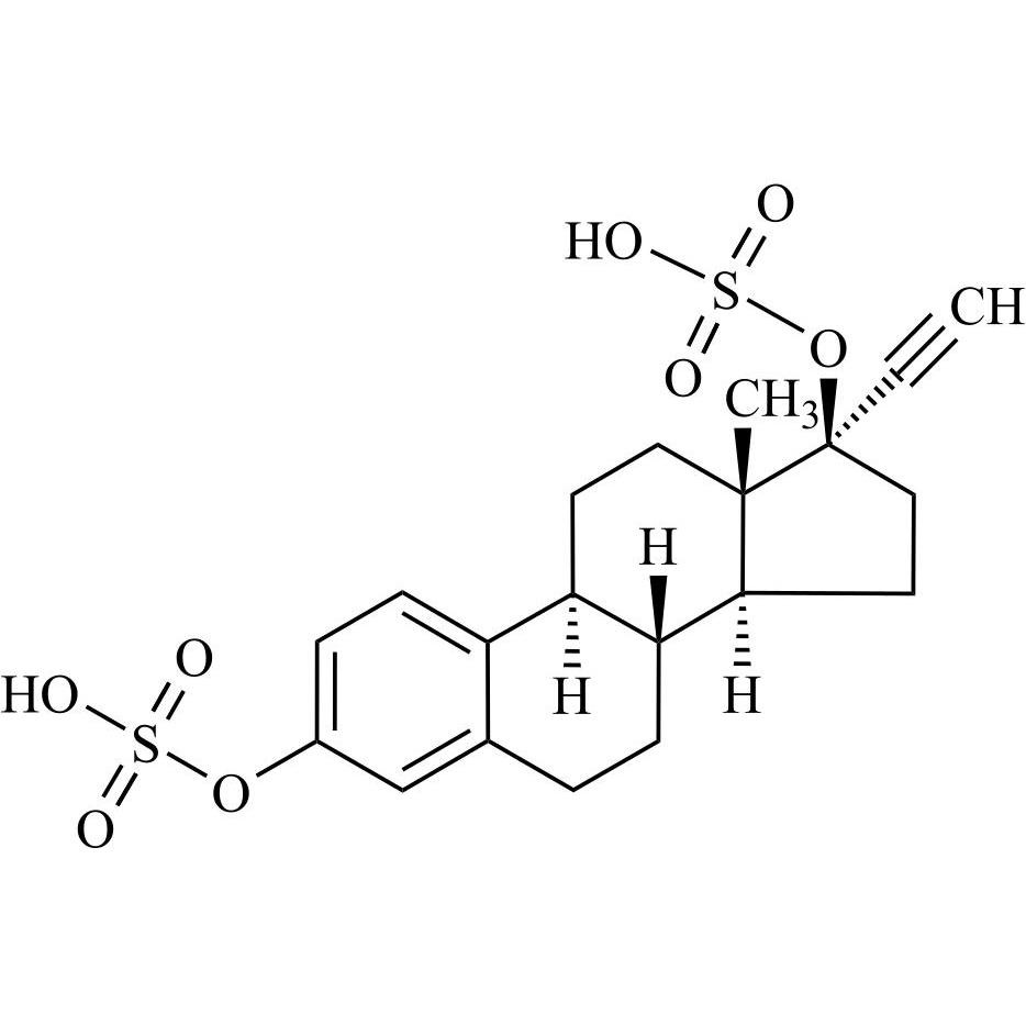 Show details for 17-alpha-Ethynyl Estradiol-3, 17-Disulfate Picture of 17-alpha-Ethynyl Estradiol-3, 17-Disulfate
