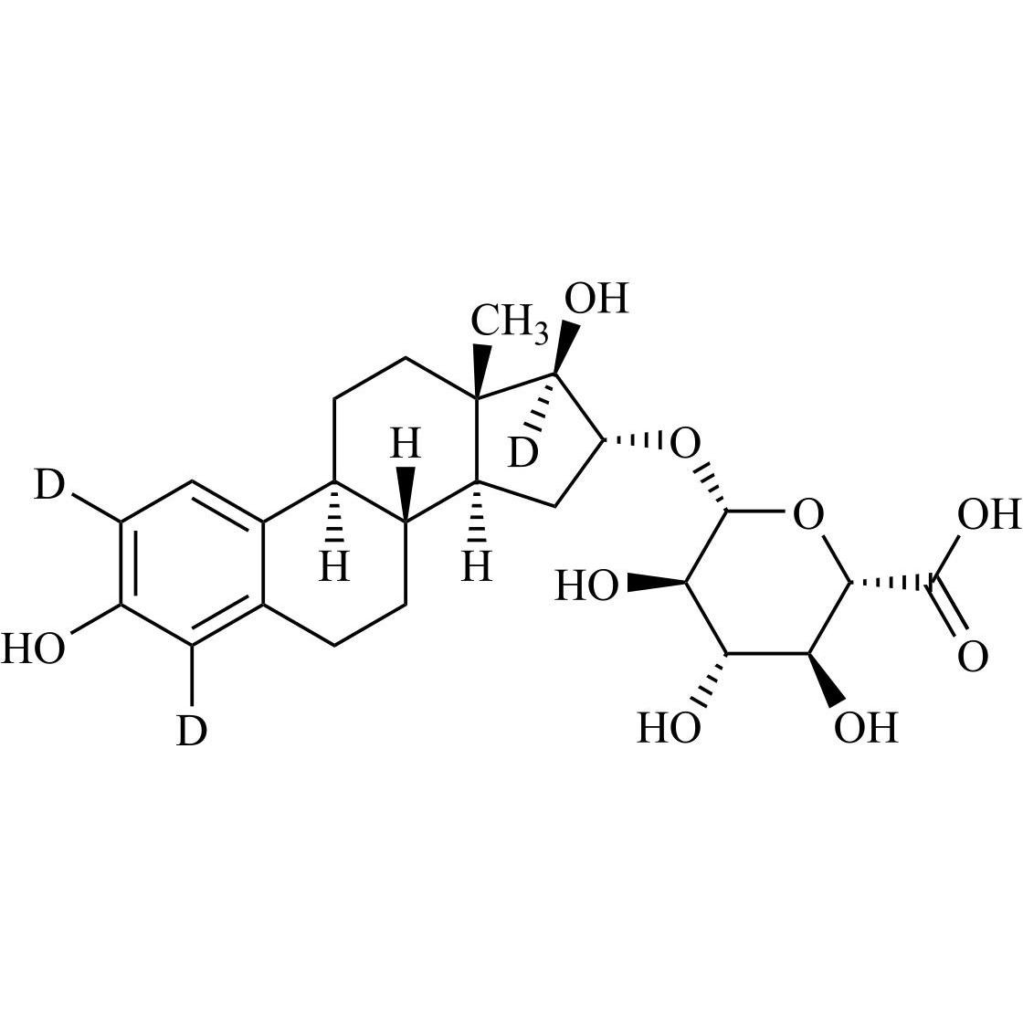 Picture of Estriol-2,4,17-d3 16-Glucuronide