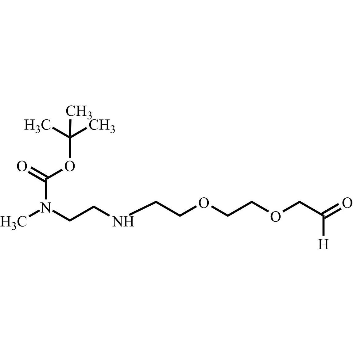 Picture of tert-Butyl [2-[[2-[2-(2-oxoethoxy)ethoxy]ethyl]amino]ethyl]-N-methyl carbamate