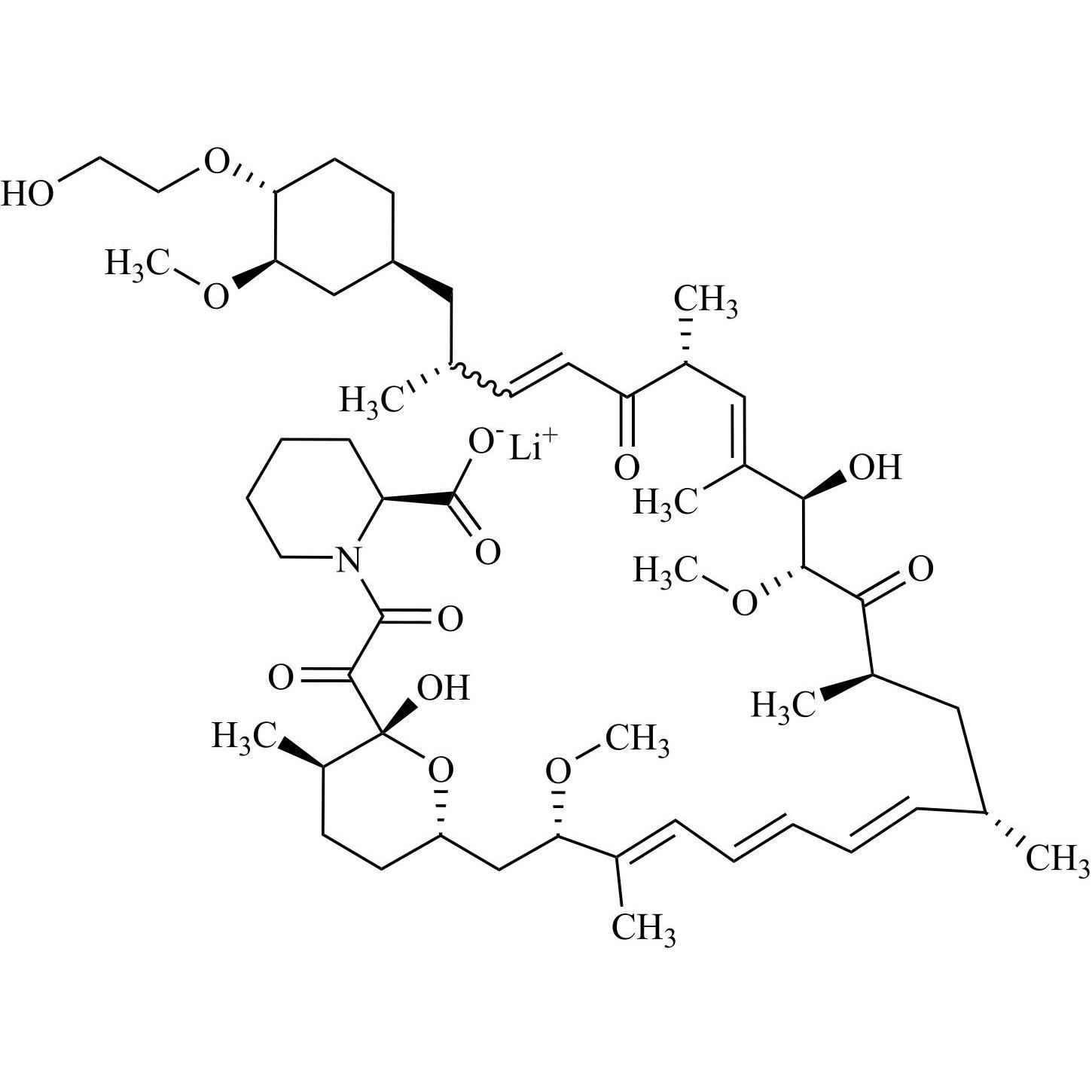 Picture of Everolimus EP Impurity B Lithium Salt (Mixture of E/Z-Isomers)