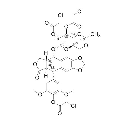 Picture of Etoposide Triacyl Chloride Impurity (mixture of diastereomers)