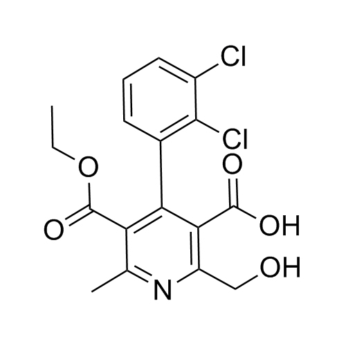 Show details for 5-carboxy-6-hydroxymethyl-dehydro Felodipine Picture of 5-carboxy-6-hydroxymethyl-dehydro Felodipine