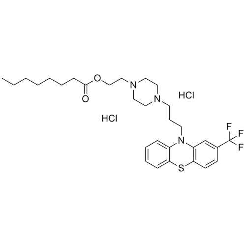 Show details for Fluphenazine Decanoate EP Impurity D DiHCl Picture of Fluphenazine Decanoate EP Impurity D DiHCl