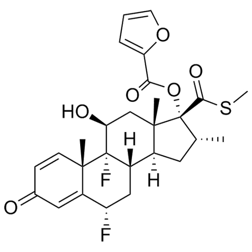 Show details for Des-Fluoromethyl S-Methyl Fluticasone Furoate Picture of Des-Fluoromethyl S-Methyl Fluticasone Furoate