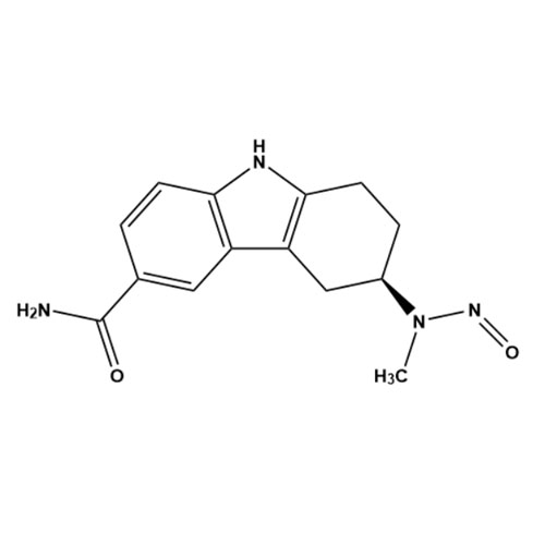 Picture of (3R)-2,3,4,9-Tetrahydro-3-(N-nitrosomethylamino)-1H-carbazole-6-carboxamide