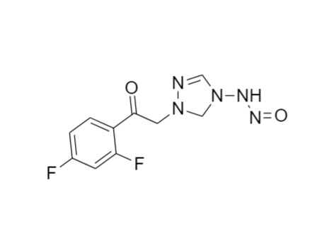 Show details for Fluconazole 4-N methyl Nitroso impurity Picture of Fluconazole 4-N methyl Nitroso impurity