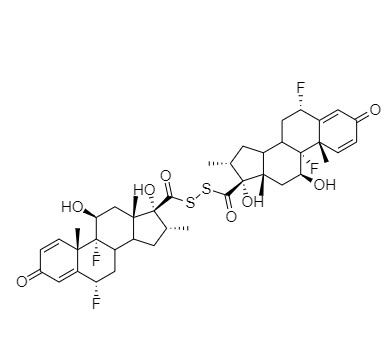 Show details for Fluticasone Disulfide Dimer Impurity Picture of Fluticasone Disulfide Dimer Impurity