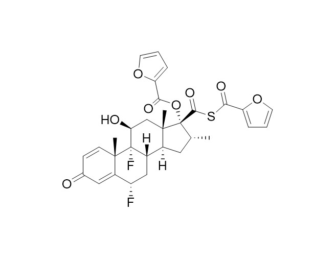 Picture of Fluticasone 17-carboxylic furan-2-carboxylic thioanhydride