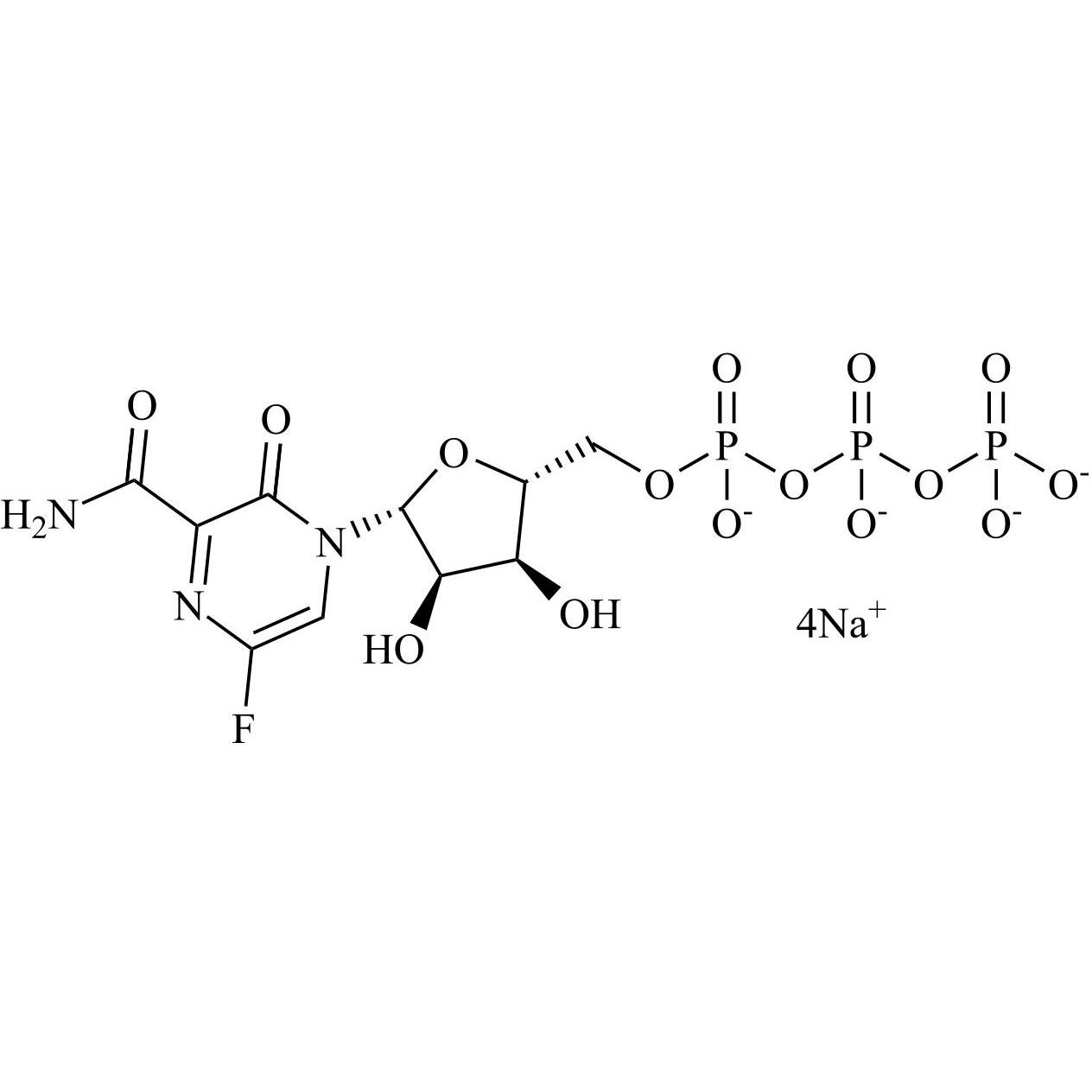 Show details for Favipiravir D-Ribofuranose Adduct Triphosphate Na Salt Picture of Favipiravir D-Ribofuranose Adduct Triphosphate Na Salt
