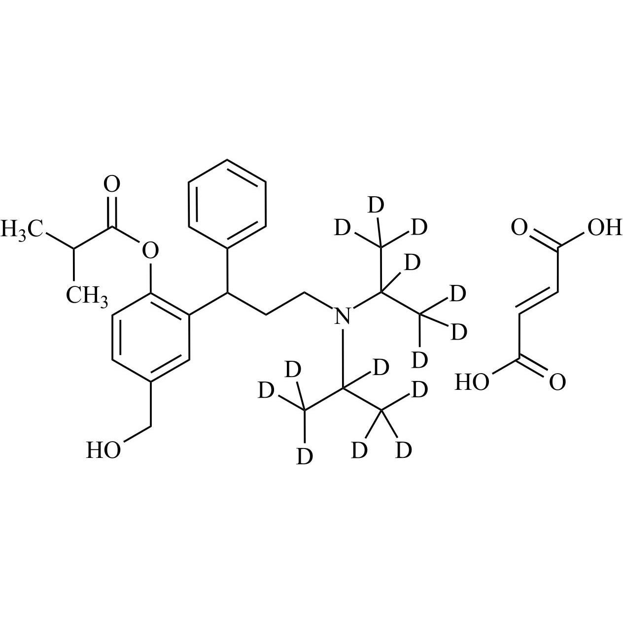 Picture of rac-Fesoterodine-d14 Fumarate