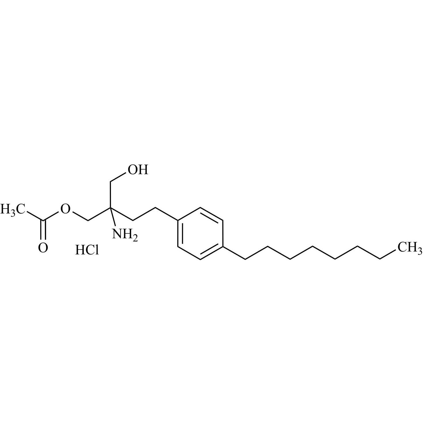 Picture of Fingolimod EP Impurity G HCl (Mono-O-Acetyl Fingolimod HCl)