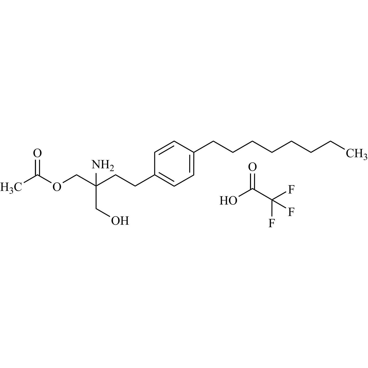 Picture of Fingolimod EP Impurity G Trifluoroacetate  (Mono-O-Acetyl Fingolimod Trifluoroacetate)