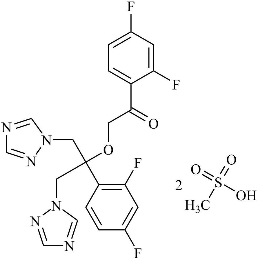 Show details for Fluconazole Impurity 33 Dimesylate Picture of Fluconazole Impurity 33 Dimesylate