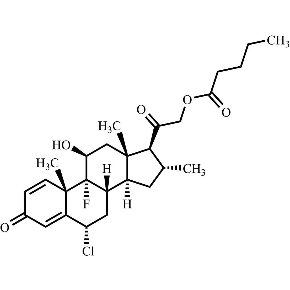 Picture of 6-alfa-Chloro-Diflucortolone Valerate