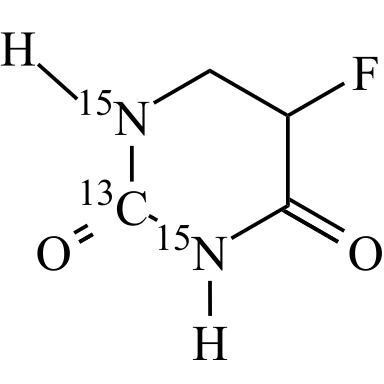 Picture of 5,6-Dihydro-5-Fluorouracil-13C-15N2
